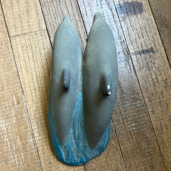 Vintage 95 double dolphin ceramic figure decor - Picture 16 of 16